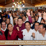 Crece respaldo ciudadano a Ana Lilia Rivera para coordinar la Defensa de la Cuarta Transformación en Tlaxcala.