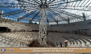 Supervisa gobernadora Lorena Cuéllar avances en la modernización del Recinto Ferial.