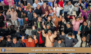 La gente está con Alfonso Sánchez.