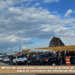 Miles de asistentes comienzan a arribar al Foro Latido para el concierto de Christian Nodal.