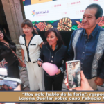 “Hoy solo hablo de la feria”, responde Lorena Cuéllar sobre caso Fabricio Mena.