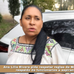 Ana Lilia Rivera pide respetar reglas de Morena ante respaldo de funcionarios a aspirantes.