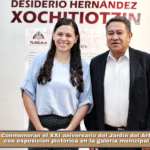 Conmemoran el XXI aniversario del Jardín del Arte de Tlaxcala con exposición pictórica en la galería municipal de la capital.