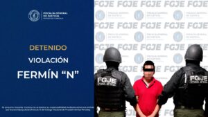 Policía de investigación aprehende a hombre por violación en agravio de una adolescente: FGJE.