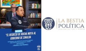 PAN Tlaxcala condena regreso de Rocha Moya al gobierno de Sinaloa.