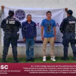 Programa de acompañamiento vehicular de la SSC permite la detención de dos sujetos.