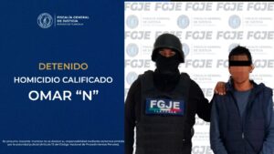 Policía de investigación aprehende a probable responsable de homicidio calificado: FGJE.
