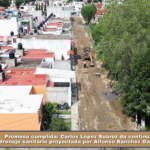 Promesa cumplida: Carlos López Suárez da continuidad a obra de drenaje sanitario proyectada por Alfonso Sánchez García en Ocotlán.