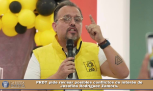 PRDT pide revisar posibles conflictos de interés de Josefina Rodríguez Zamora.