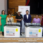 68 familias huamantlecas reciben lavadoras gracias a la suma de esfuerzos.