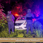 Patrullajes y labores de inteligencia permiten recuperar vehículo con reporte de robo en Tlaltelulco.