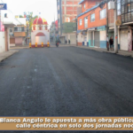 Blanca Angulo le apuesta a más obra pública; rehabilitan calle céntrica en solo dos jornadas nocturnas.
