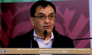 Mil 843 personas aprueban examen práctico de manejo en simuladores de la SMyT.