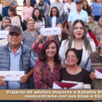 Viajarán 68 adultos mayores a Estados Unidos para reencontrarse con sus hijas e hijos.