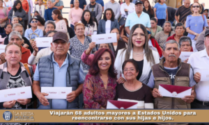 Viajarán 68 adultos mayores a Estados Unidos para reencontrarse con sus hijas e hijos.