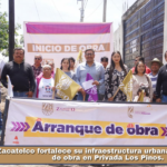 Zacatelco fortalece su infraestructura urbana con el inicio de obra en Privada Los Pinos.