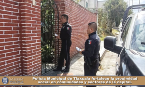 Policía Municipal de Tlaxcala fortalece la proximidad social en comunidades y sectores de la capital.