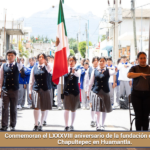 Conmemoran el LXXXVIII aniversario de la fundación del pueblo de Chapultepec en Huamantla.