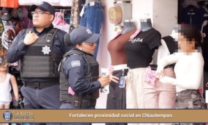 Fortalecen proximidad social en Chiautempan.