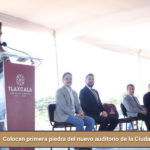 Colocan primera piedra del nuevo auditorio de la Ciudad de la Cultura.
