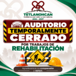 Esta tarde arrancan trabajos de rehabilitación del Auditorio del Centro rumbo a la Fiesta Patronal Tetlanohcan 2026.