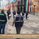 CEPC y autoridades federales mantienen vigilancia por quema de pirotecnia durante Fiestas Patrias.
