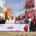 Aline Lazo entrega obra integral en calle 6 Norte; gobierno y ciudadanía suman esfuerzos.