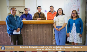 Catastro de Zacatelco exhorta a la ciudadanía a prevenir fraudes y reportar a falsos notificadores.