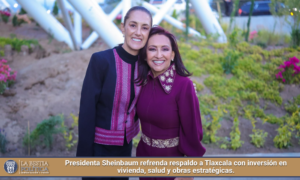 Presidenta Sheinbaum refrenda respaldo a Tlaxcala con inversión en vivienda, salud y obras estratégicas.