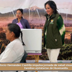 Rocío Hernández Castillo impulsa jornada de salud visual en beneficio de familias ejidatarias de Huamantla.