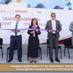 Inaugura gobernadora C2 en Huactzinco; red estatal de videovigilancia avanza hacia los 60 municipios.