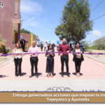 Entrega gobernadora acciones que mejoran la movilidad en Tepeyanco y Ayometla.