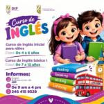 UBR Zacatelco abre convocatoria para cursos de inglés dirigidos a niñas y niños.