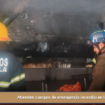 Atienden cuerpos de emergencia incendio en la capital.