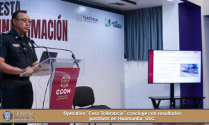 Operativo “Cero Tolerancia” concluye con resultados positivos en Huamantla: SSC.