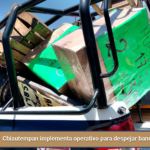 Chiautempan implementa operativo para despejar banquetas y calles.