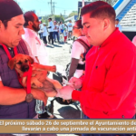 El próximo sábado 26 de septiembre el Ayuntamiento de Tlaxcala y SESA llevarán a cabo una jornada de vacunación antirrábica.