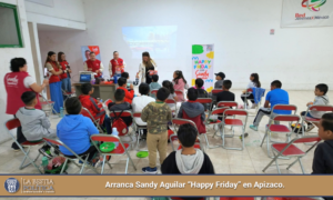 Arranca Sandy Aguilar “Happy Friday” en Apizaco.