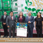 Encabeza Javier Rivera Bonilla izamiento de lábaro patrio y colocación de bandos solemnes en Apizaco.