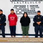 Presidenta municipal Rocío Meléndez Pluma destaca resultados de las acciones de seguridad en La Magdalena Tlaltelulco.