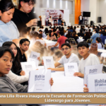 Ana Lilia Rivera inaugura la Escuela de Formación Política y Desarrollo de Liderazgo para Jóvenes.