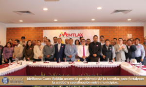 Idelfonso Carro Roldán asume la presidencia de la Aamtlax para fortalecer la unidad y coordinación entre municipios.
