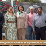 Inauguran asta bandera en el pueblo de Mariano Matamoros.