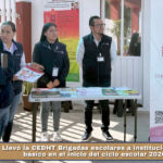 Llevó la CEDHT Brigadas escolares a instituciones de nivel básico en el inicio del ciclo escolar 2026-2027.