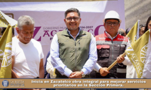 Inicia en Zacatelco obra integral para mejorar servicios prioritarios en la Sección Primera.