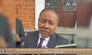 Invertirá Apizaco 13 mdp en videovigilancia; instalarán 200 nuevas cámaras.