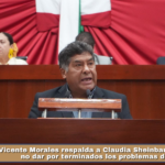 Vicente Morales respalda a Claudia Sheinbaum, pero pide no dar por terminados los problemas del país.