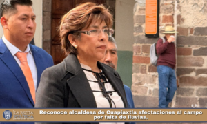 Reconoce alcaldesa de Cuapiaxtla afectaciones al campo por falta de lluvias.