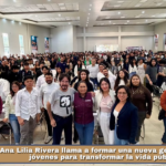Ana Lilia Rivera llama a formar una nueva generación de jóvenes para transformar la vida pública.