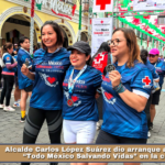 Alcalde Carlos López Suárez dio arranque a la carrera “Todo México Salvando Vidas” en la capital.